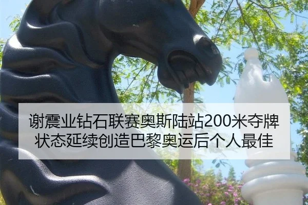 谢震业钻石联赛奥斯陆站200米夺牌 状态延续创造巴黎奥运后个人最佳